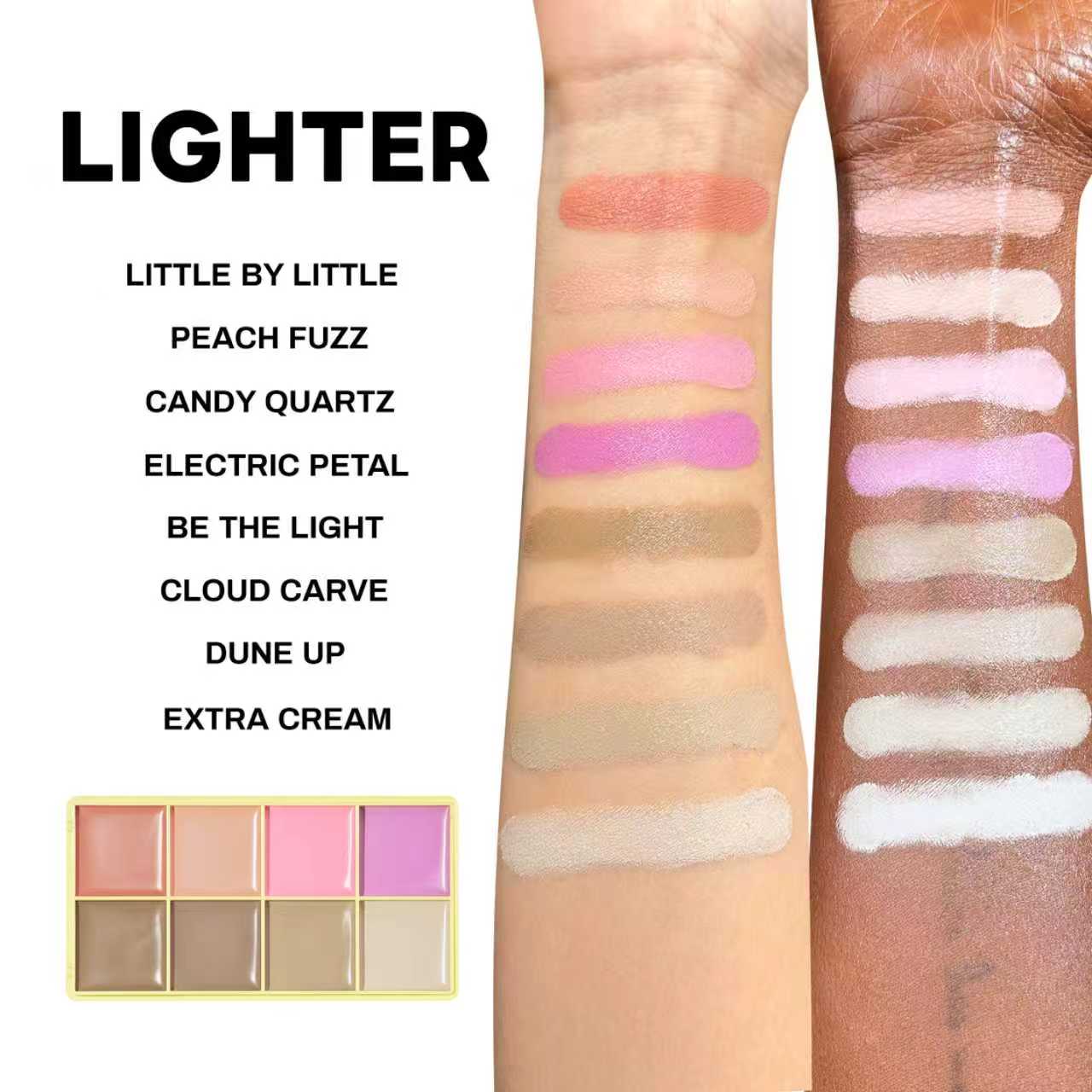 Curve Case Matte - Matte Cream Blusher & Bronzer Palette - Image 12