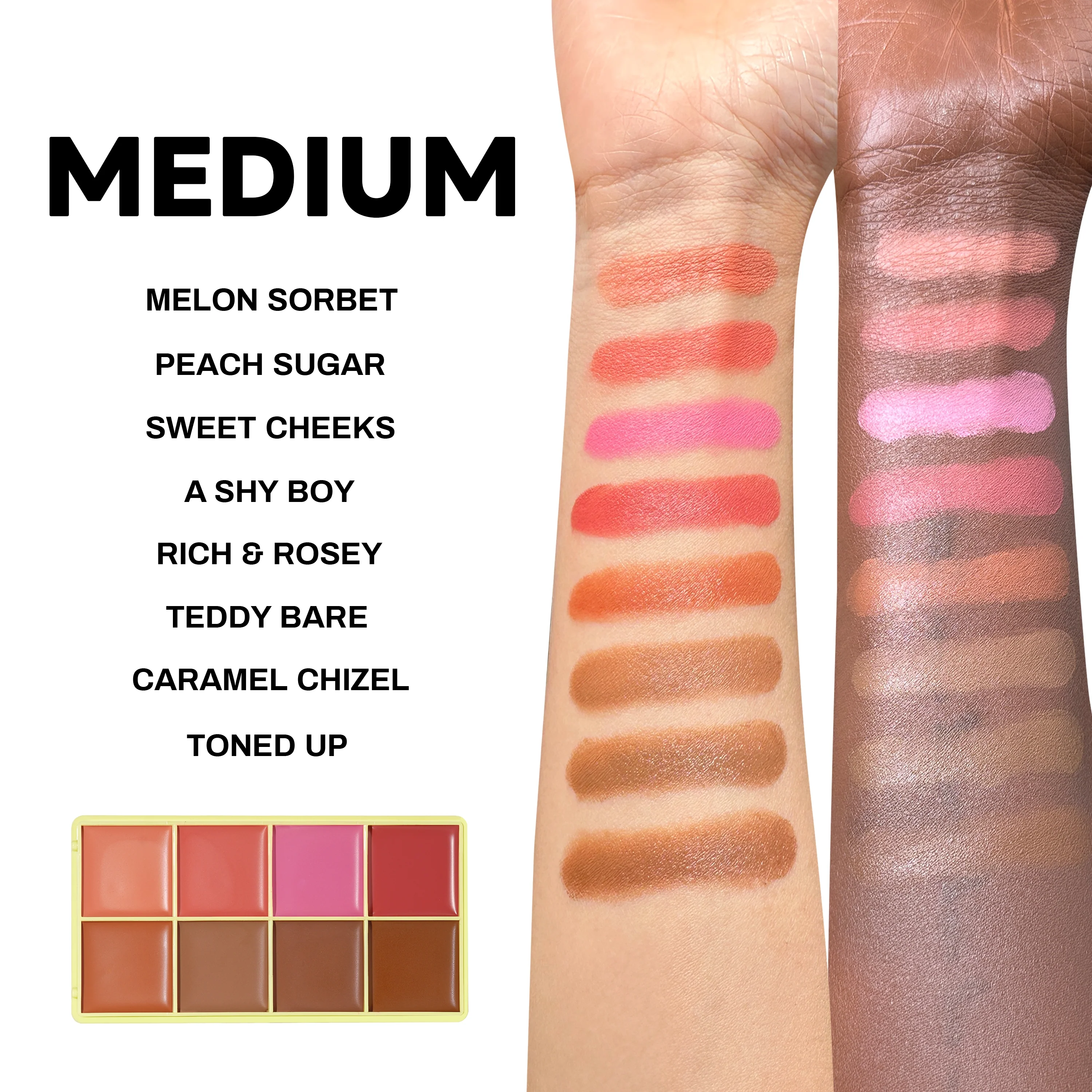 Curve Case Matte - Matte Cream Blusher & Bronzer Palette - Image 14