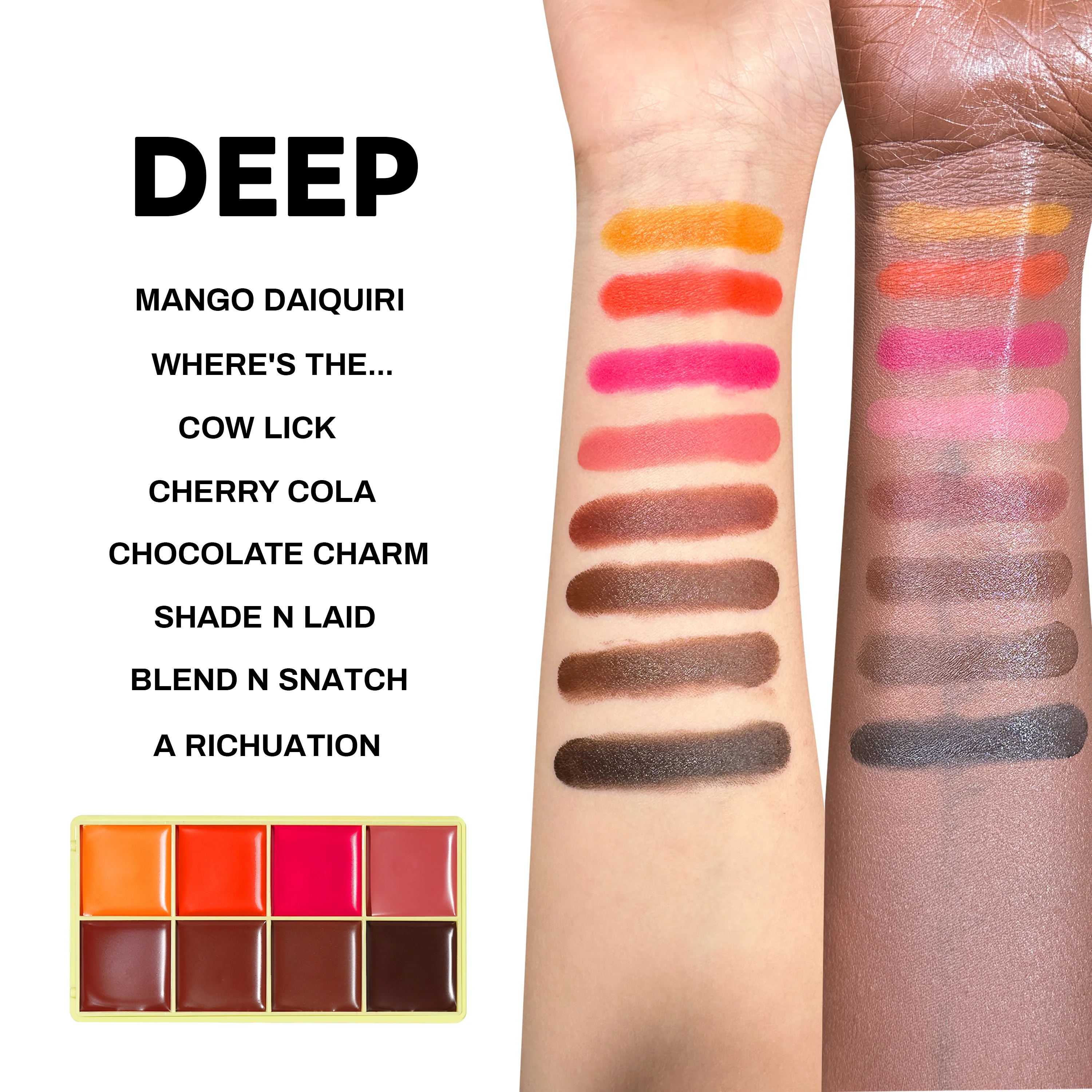 Curve Case Matte - Matte Cream Blusher & Bronzer Palette - Image 9