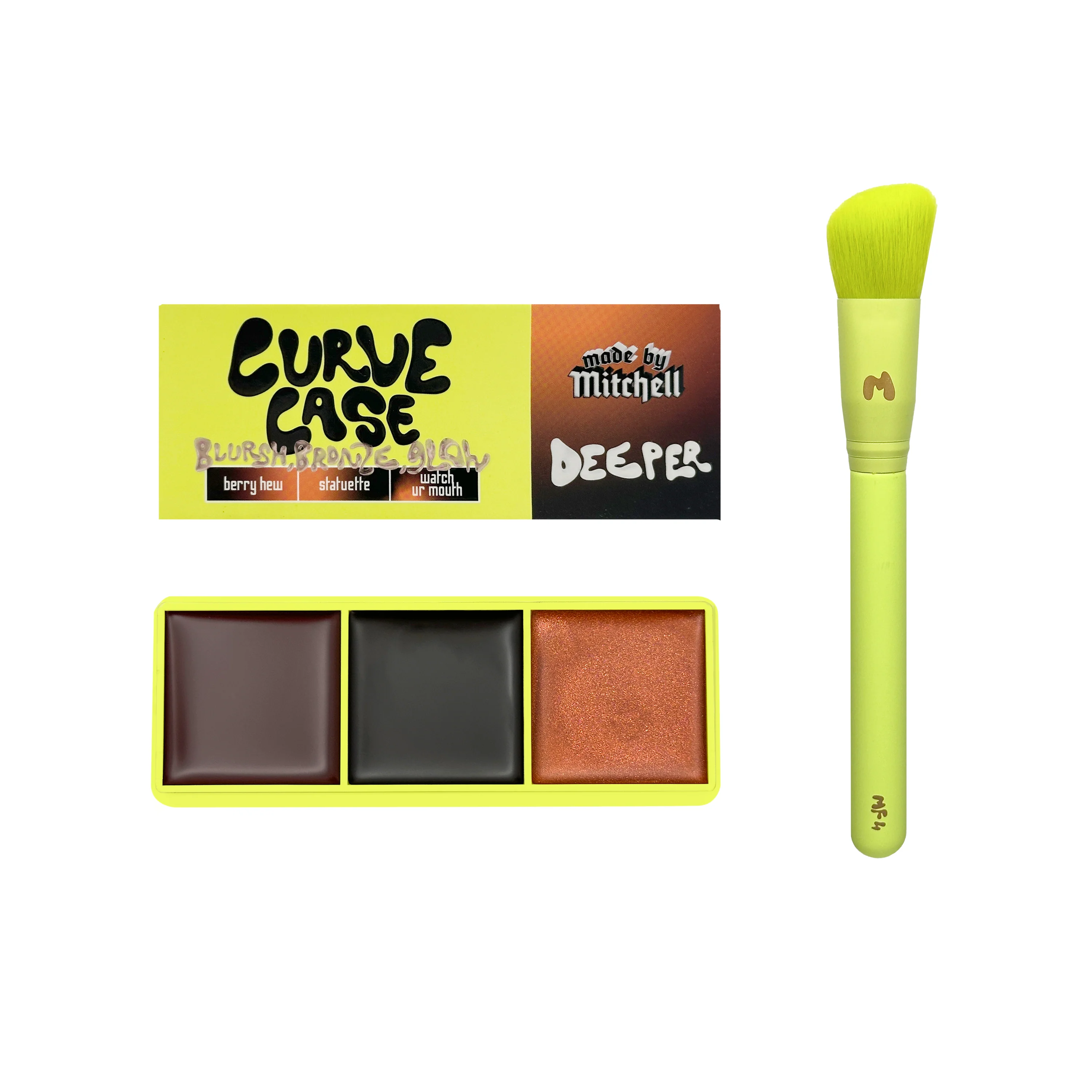 Mini Curve Case Cream Blusher, Bronzer & Highlighter Palette - Image 11