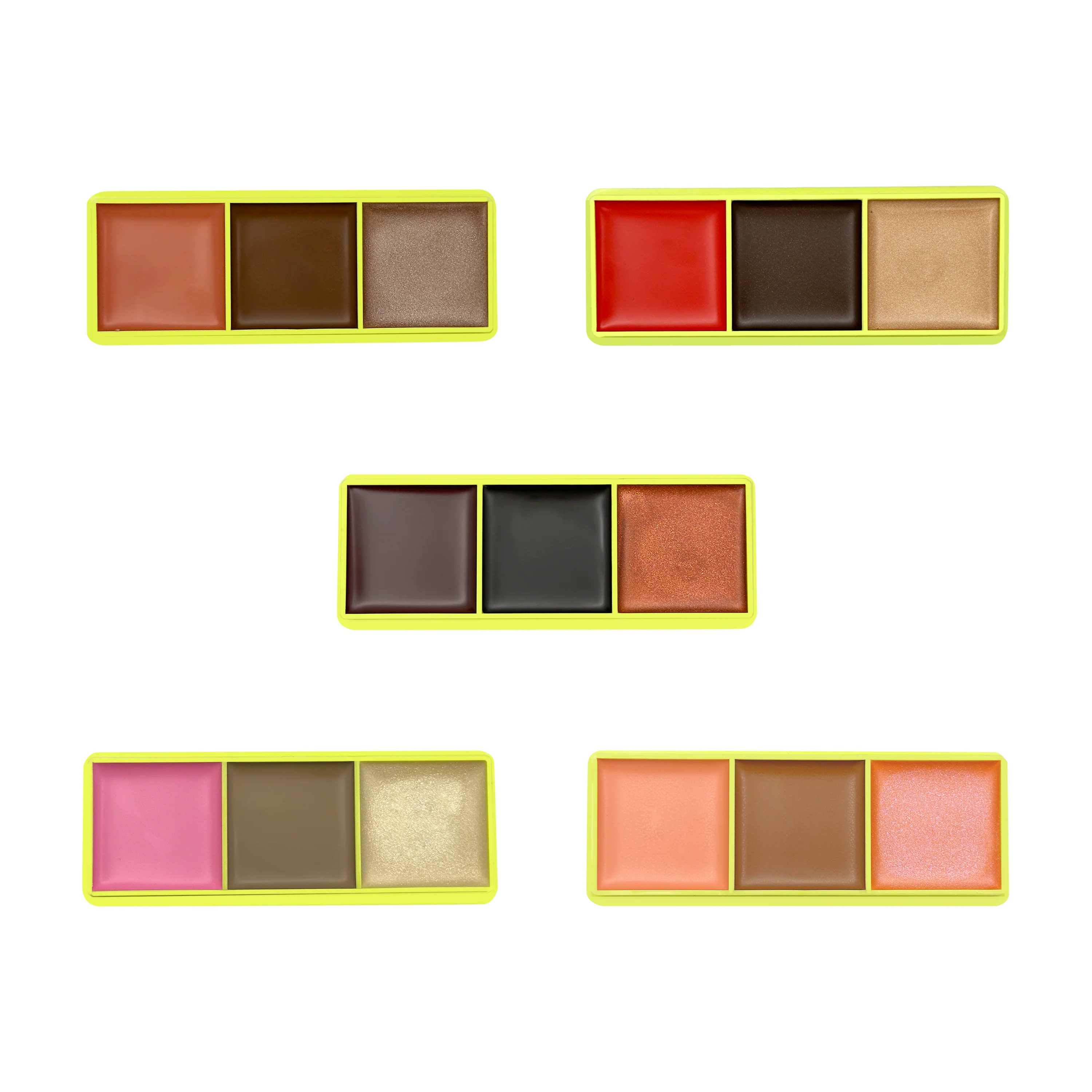 Mini Curve Case Cream Blusher, Bronzer & Highlighter Palette - Image 3