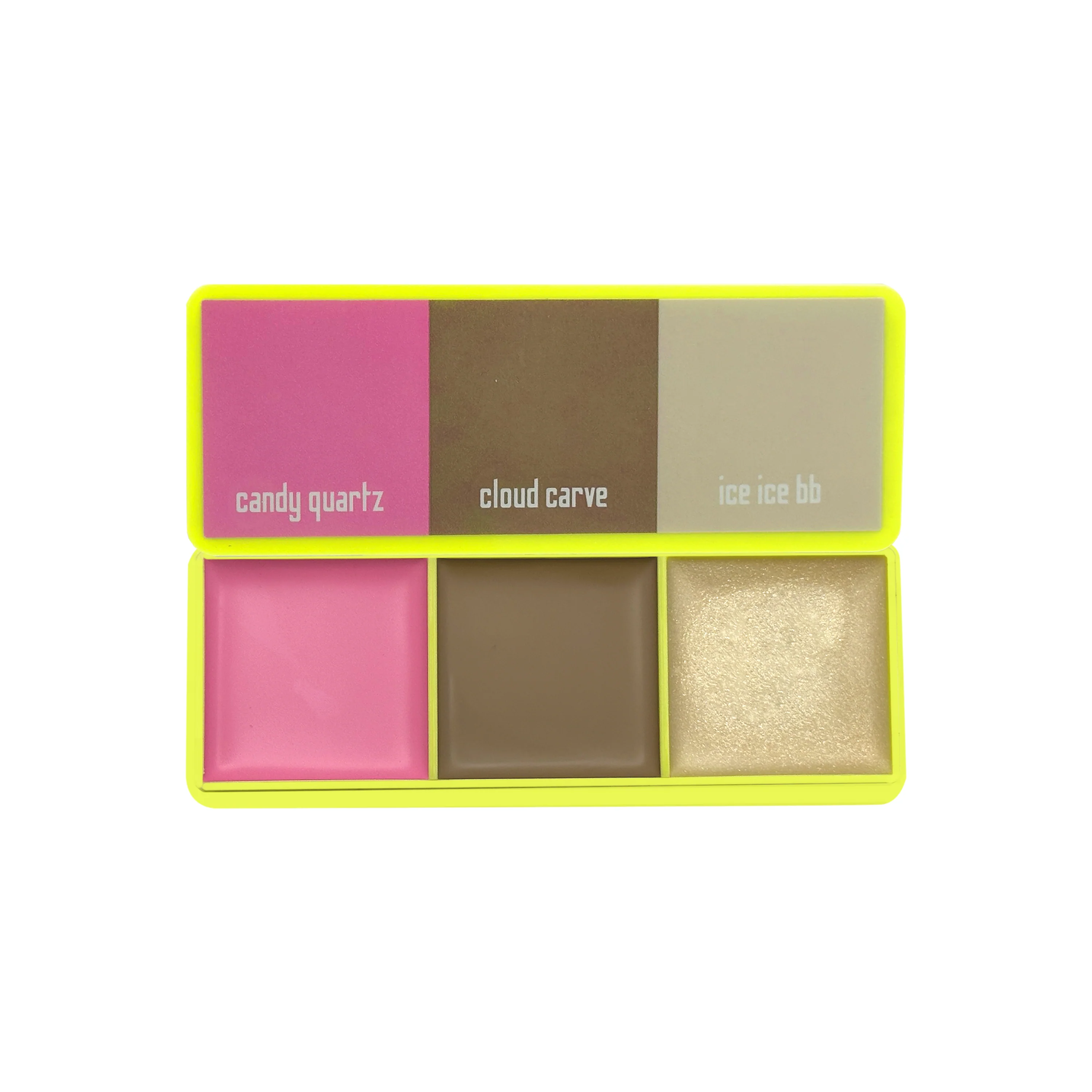 Mini Curve Case Cream Blusher, Bronzer & Highlighter Palette - Image 5